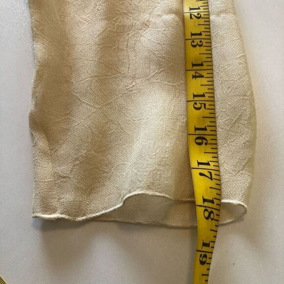 J. Jill Sheer Flax Woven 3/4 Sleeve Button Up Embroidered, Appliqué Top Size M - Picture 14 of 14